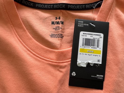 Camiseta sin mangas Under Armour Project Rock para hombre talla M/L/XL/2XL Payoff nueva - Imagen 4 de 9