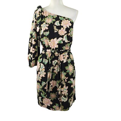 knee length dresses for ladies One-Shoulder Long Sequin Formal Dress with Flowers– PromGirl