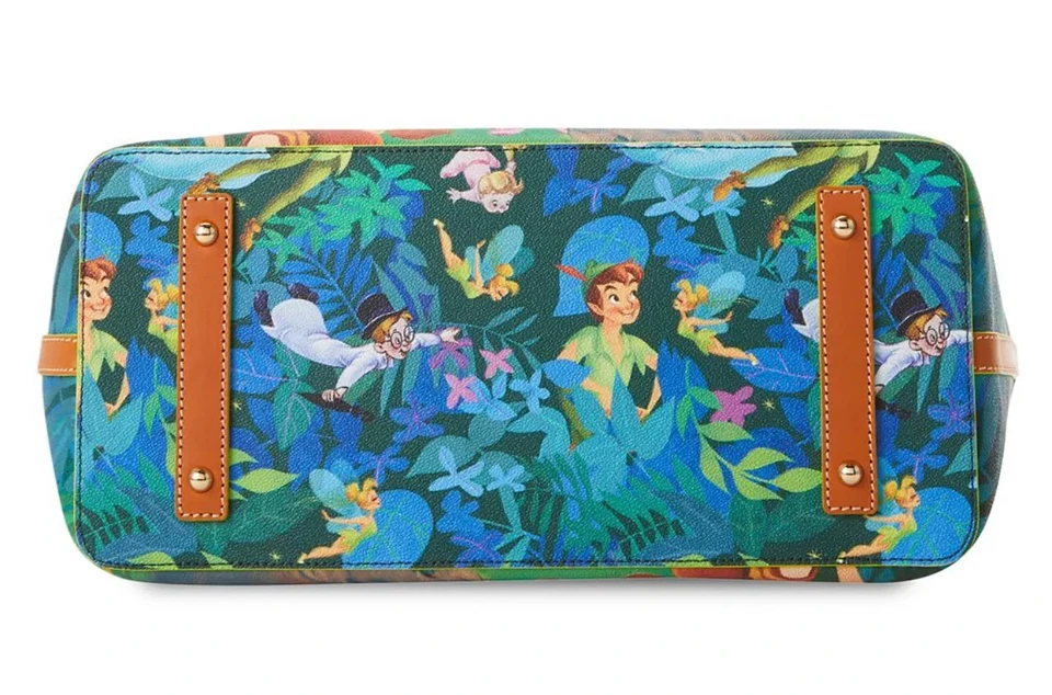Disney Dooney & Bourke Питер Пэн большая сумка с короткими ручками кожаная сумка сумочка с Ярлыками WDW - Изображение 3 из 3