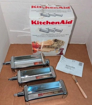 KitchenAid KPRA Stand Mixer Attachment 3-Piece Pasta Roller Cutter Set - Image 1 of 4