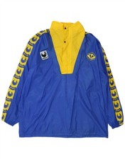 Chaqueta de lluvia con capucha Uhlsport para hombre Hellas Verona FC 1993 UK 42 XL azul FB77