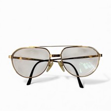 Vintage Dunhill 6183 Gold Aviator Eyeglass Frame 60-16-140 Austria