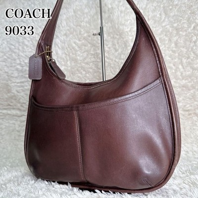 Vintage Coach Ergo 9033 One Shoulder Bag Brown Leather USA Made