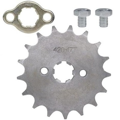 420-17T Front Sprocket 20mm Replacement Parts Fit for 50cc 70cc Style: 420-17T