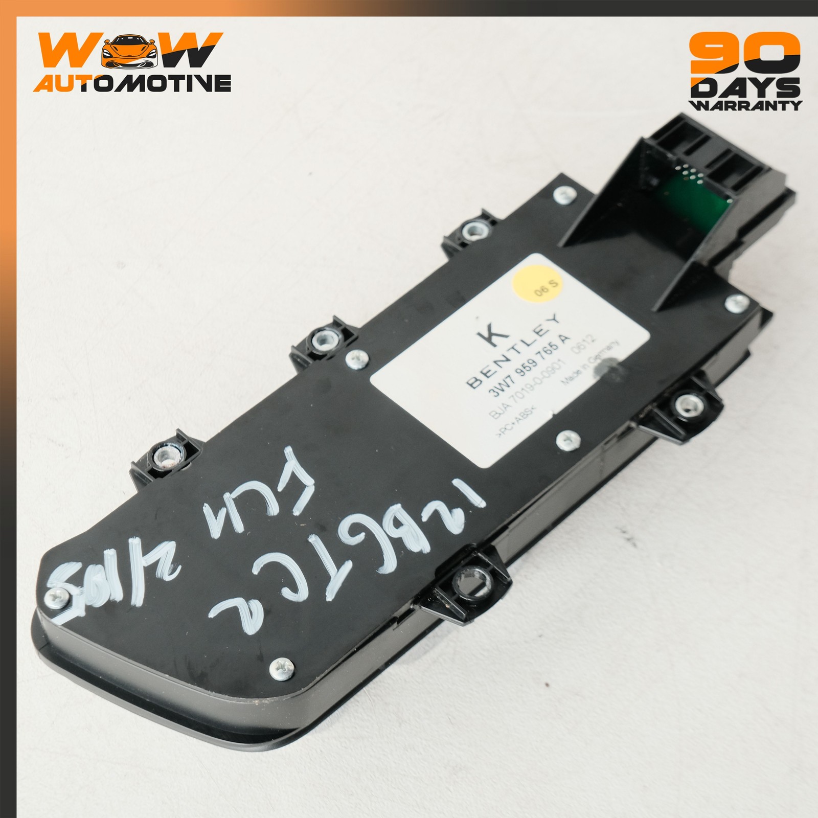 12-17 BENTLEY CONTINENTAL GTC FRONT LEFT SEAT CONTROL MEMORY SWITCH BLACK OEM