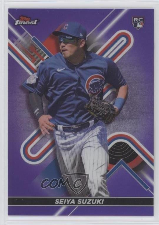 2022 Topps Finest Purple Refractor 202/250 Seiya Suzuki #41 c4i
