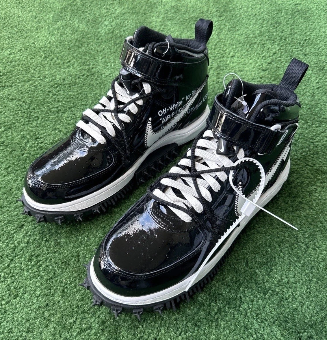 靴 OFF WHITE NIKE AIR FORCE 1 MID SP BLACK Nike X Off-White Air Force 1 Mid 