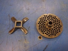 ENTERPRISE & OTHERS 20/22 HUB PLATE 3/16 HOLE KNIFE MEAT GRINDER SAUSAGE CHOPPER