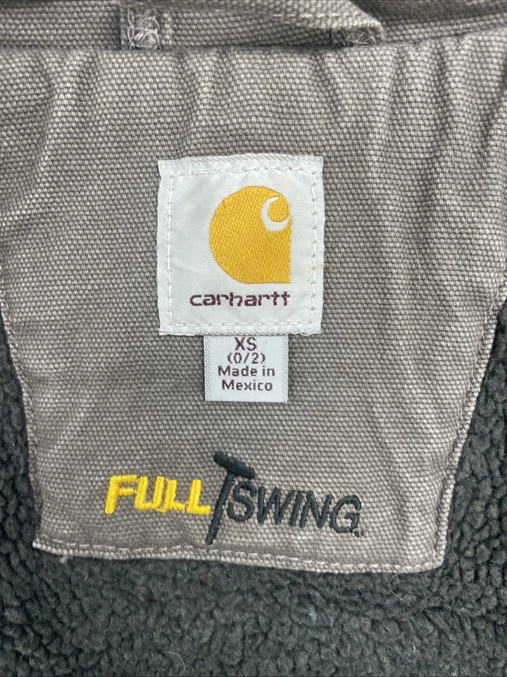 Chaqueta de trabajo de lona Carhartt para mujer talla XS Foto 3 de 4