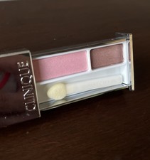 Image of Clinique All About Eye Shadow Duo Set 13 Strawberry Fudge Brown Pink New 1.3g