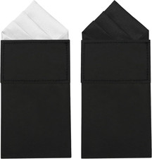 Mens Pre-Folded Pocket Squares on Card Pocket Handkerchief for Suit Accessories