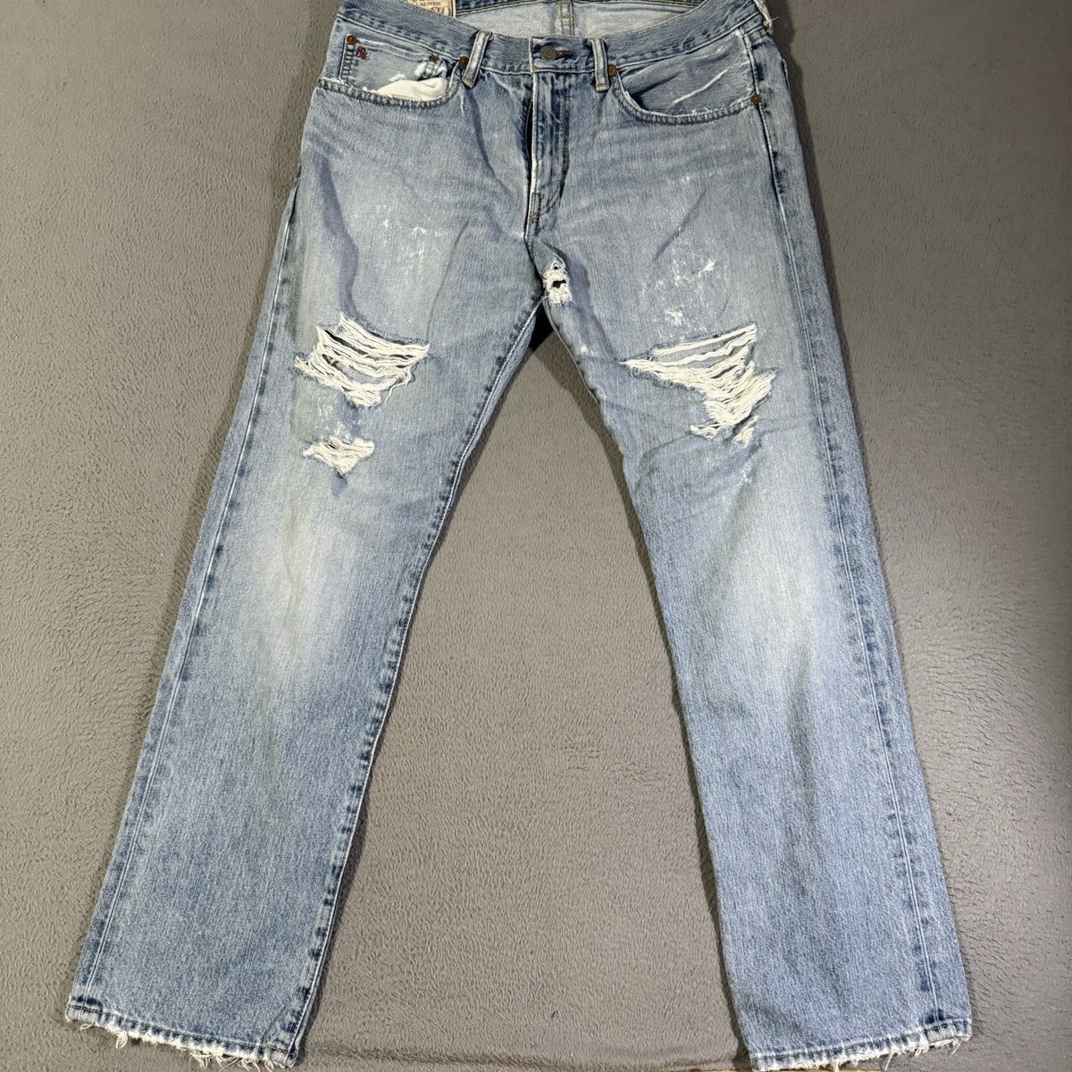 Vintage Polo Ralph Lauren Jeans Mens 31x30 Blue Denim Straight Leg
