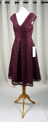 chinese dress ladies Long Sleeve Printed Lace Midi Dress, Green Multi – Jolie Moi Wholesale