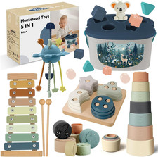 Baby Spielzeug Ab 6 Monate,5 in 1 Montessori ...