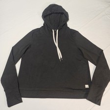 Vuori Womens Halo Essential Hoodie Small Black Dreamknit Comfort Pullover