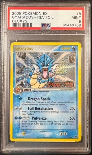 2005 Pokemon Gyarados 8/107 Reverse Holo EX Deoxys PSA 9