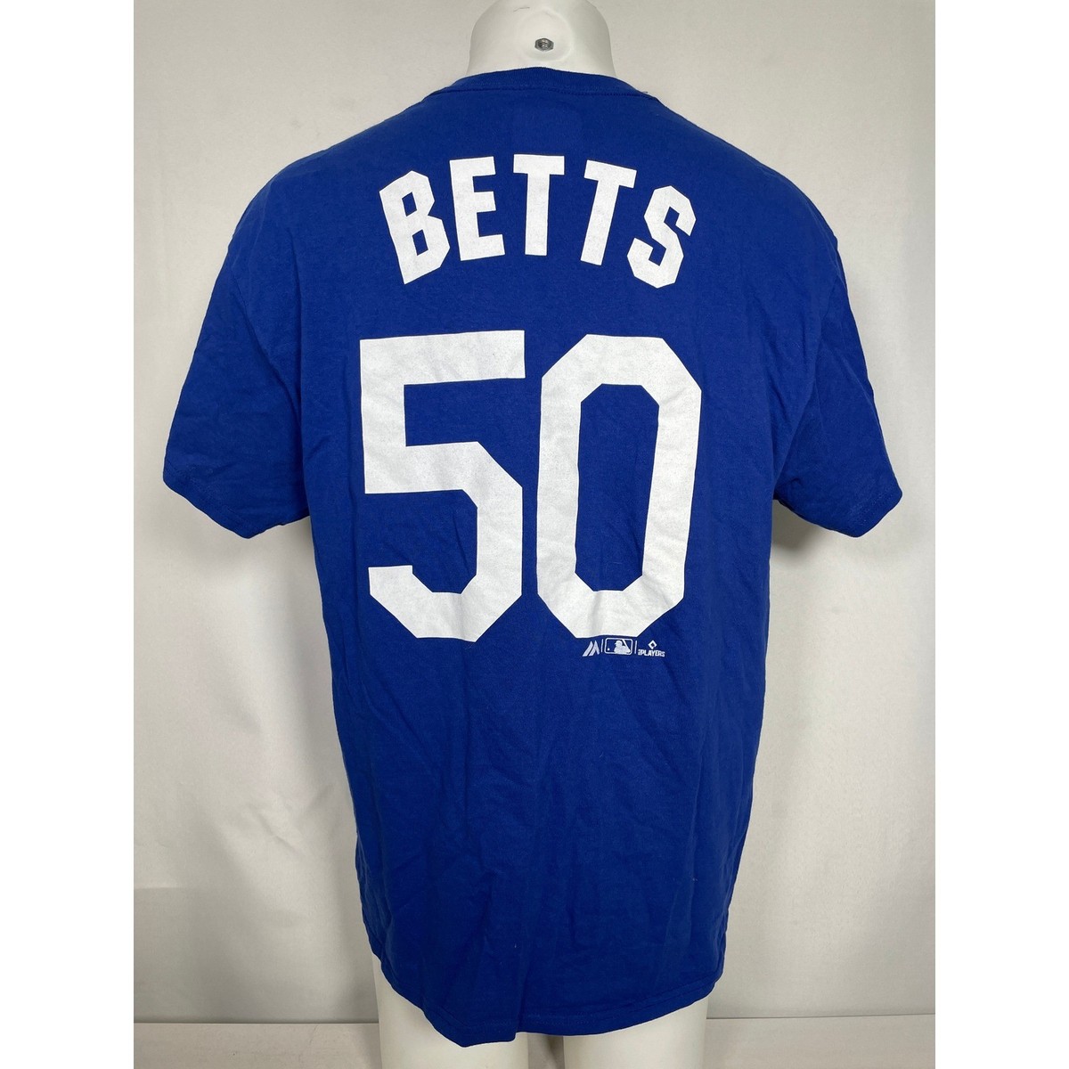 Mookie Betts #50 Los Angeles Dodgers MLB Majestic Blue Jersey T 