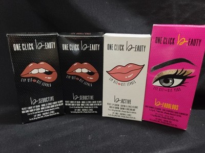  Lot 4x  One Click Beauty b.SEDUCTIVE Active Fabulous Longwear Makeup The Reds 