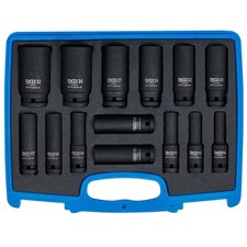 COFFRET 14 DOUILLES A CHOC PROFONDES GEAR LOCK 10 à 32 CARRE 1/2 BGS