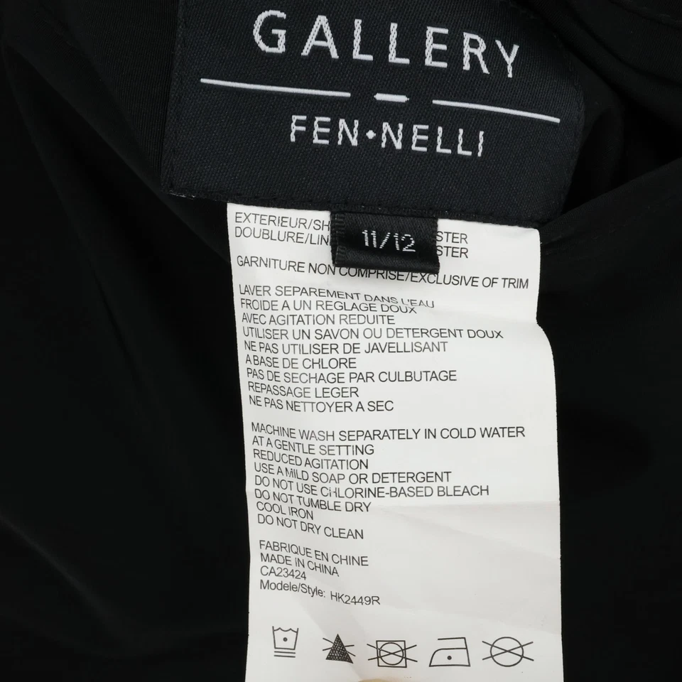 Chaqueta Fennelli Gallery para mujer 12 negra rosa reversible con capucha cremallera gabardina Foto 3 de 4