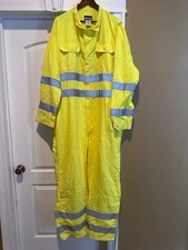 Bulwark Men's Lightweight FR Hi-Visibility Deluxe Coverall Size 56 Reg