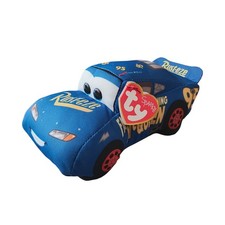 Ty Sparkle Disney Cars 3 Fabulous Lightning McQueen Blue Plush 7  2017 NWT