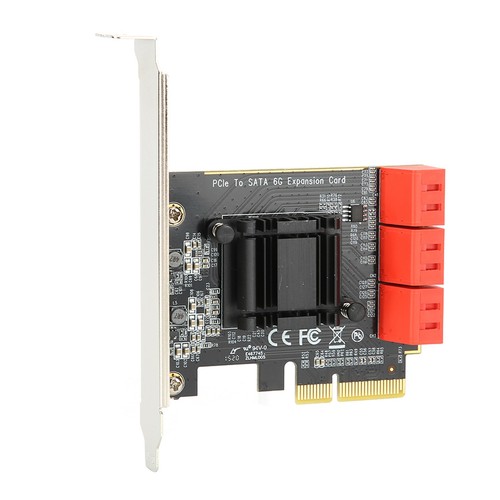 Expansion Card Computer Accessory PCI E To 6 Port 3.0 6G For NAS / FY - Afbeelding 9 van 13