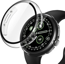 2-Pack Hard Case for Google Pixel Watch 4 41mm with Built-in Tempered Glass