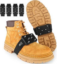 BOGI Ice Cleats Crampons, Rotatable Traction Ice Cleats for Shoes and Boots w...