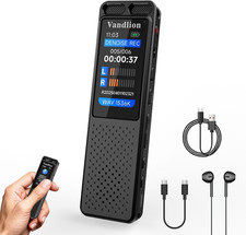 Voice Recorder with Playback, HD Clear Digital Recording Device 100Hrs Batter