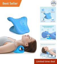 Neck Stretcher Cervical Traction Device 8.6 x 6.7 x 4.7 Inches Blue