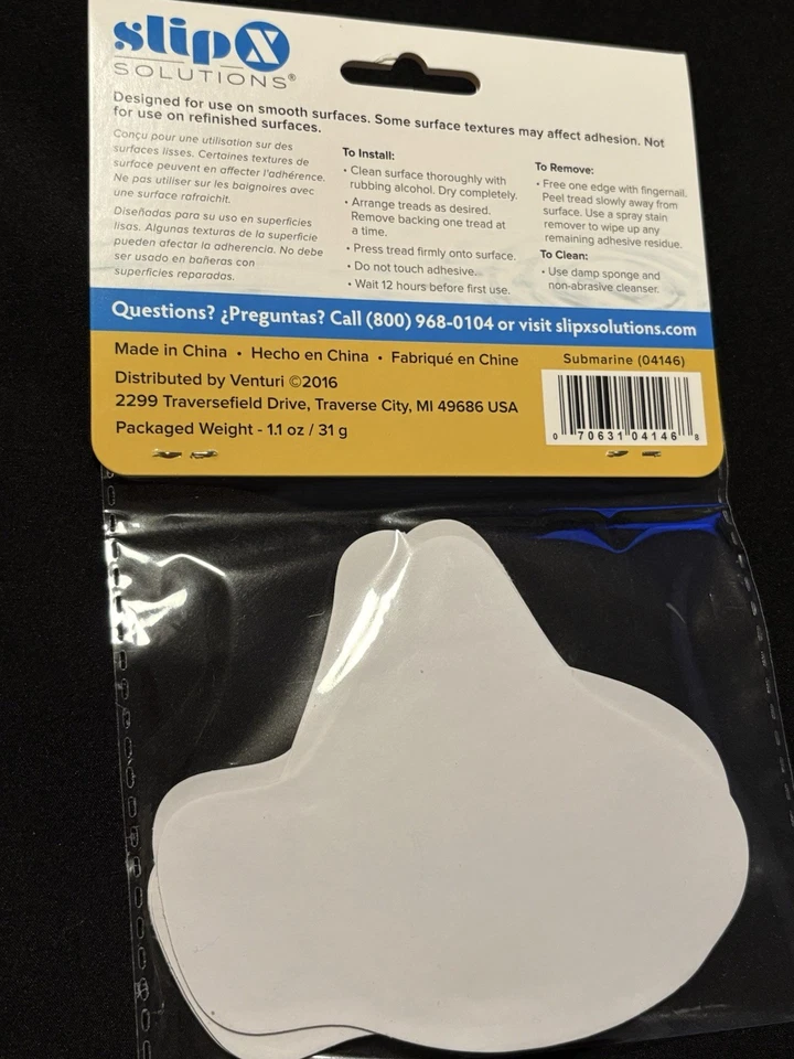 Slip X Solutions Tub Tattoos Adhesive Bath Treads. 10 Piece Yellow Submarine. - Image 3 of 3