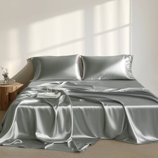 Madison Park 4/6Pcs Satin SheetSet Luxurious ...