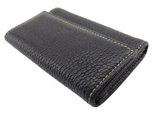 BVLGARI Key holder Black beige gold Women Authentic secondhand