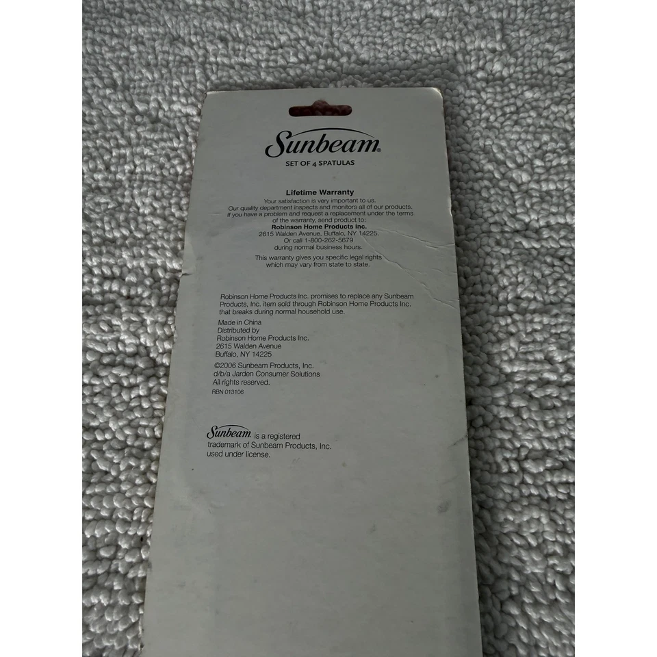 Sunbeam Juego de 2 Espátulas Hojas Flexibles Aptas para Lavavajillas Nuevo en Paquete. Y2K Foto 4 de 4