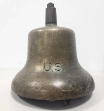 Antique Brass Ship Nautical Bell US Greenberg San Francisco 