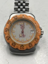 Authentic TAG Heuer Formula 1 Watch Orange Bezel Stainless Steel Quartz 200M