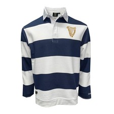 Guinness Navy  White Harp Rugby Sweatshirt