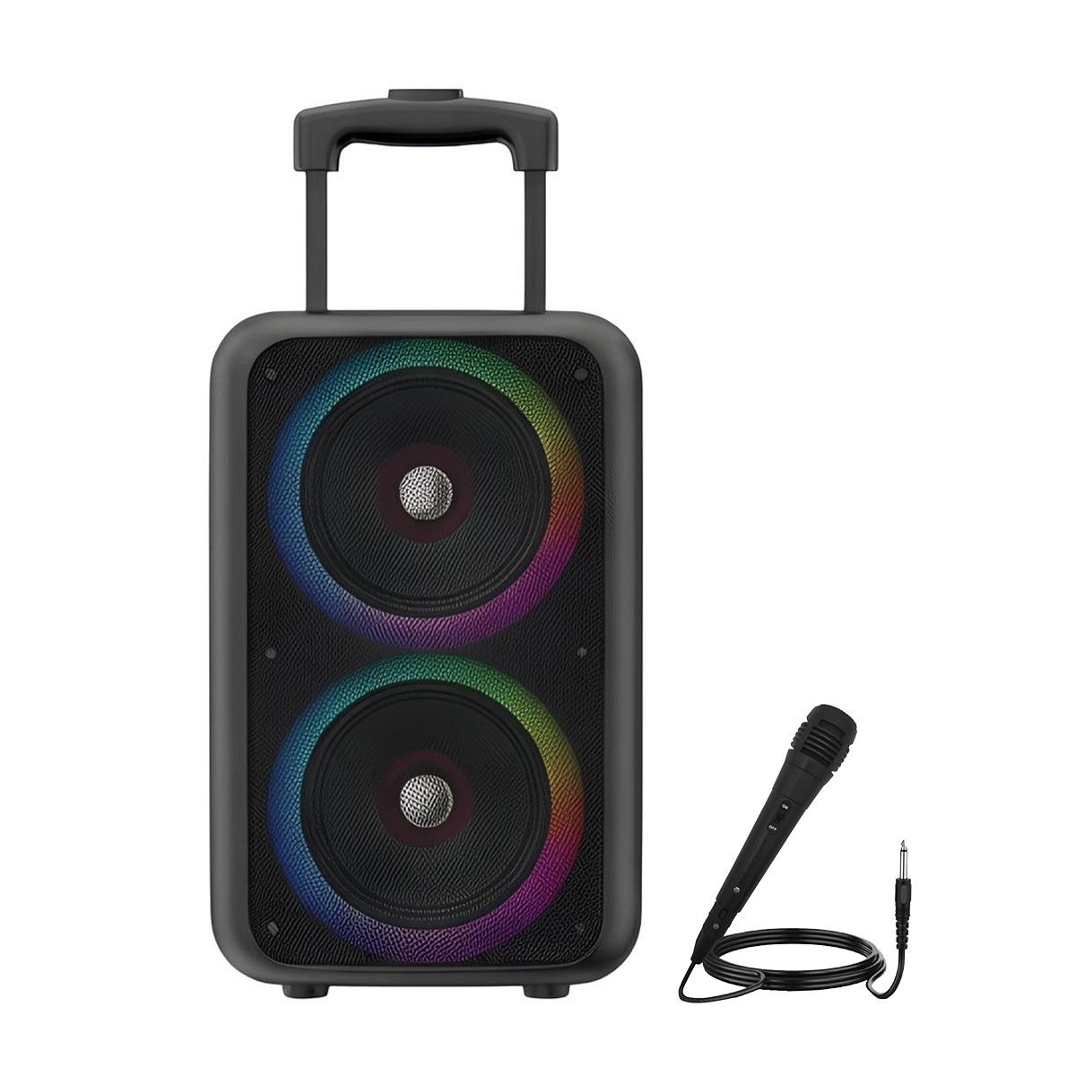 Enceinte Bluetooth lumineuse de 41 cm double 5W résolvant le manque d'ambiance en voyage