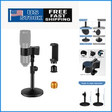 Professional Quality Desktop Microphone Stand  Cell Phone Holder, Easy Use
