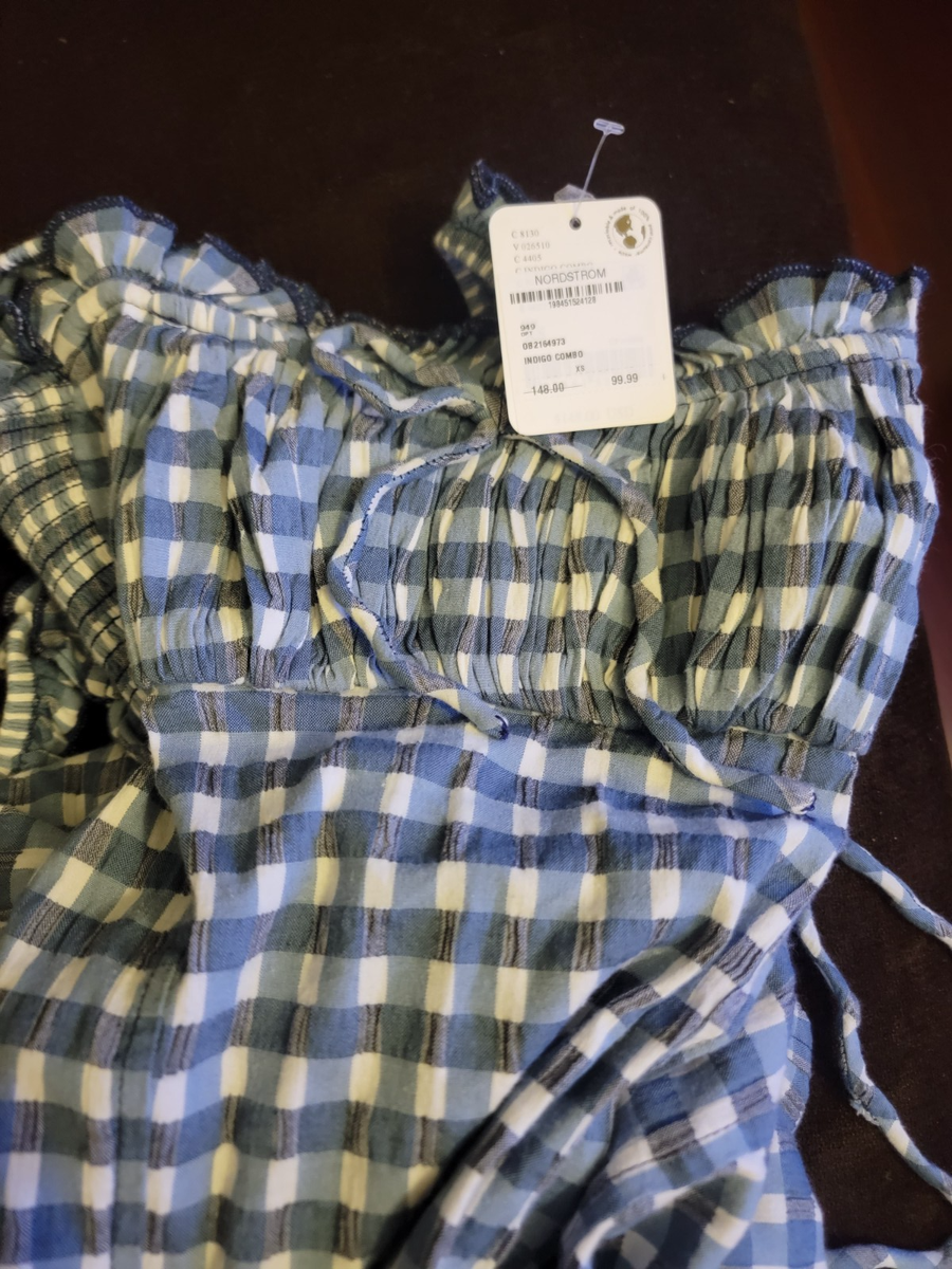 Woman's Dress Free People Lucinda Midi XS NWT Indigo Combo | eBay
