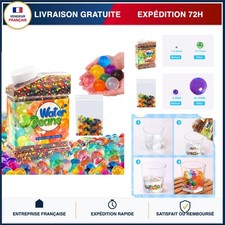 YESLUSY 50 000 Perles d'Eau Colorées Décoratives pour Fleurs et Plantes