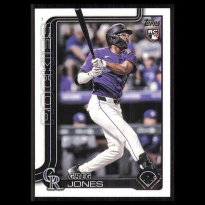 Greg Jones Rookie #36 2025 Topps Colorado Rockies Baseball Card MLB NM