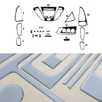 Innenraum Dekor Cockpit FüR Ford Tourneo Custom 2012-2024 Aluminium Optik 22Tlg