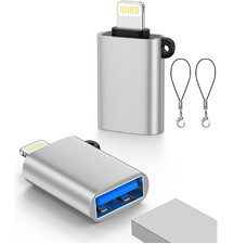Lightning Male to USB Female Adapter, USB to ...