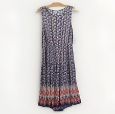 BeachLunchLounge Womens XXL Peonia Sleeveless Back Cutout Midi Dress Tier Ruffle