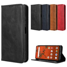 Funda de teléfono magnética de cuero con soporte tipo billetera abatible para ZTE Blade A75 Pro 5G