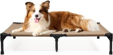 Raised Dog Beds for Large Dogs, Cooling Elevated Dogs Bed Outdoor, Lifted Dog