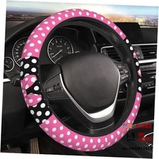 Cute Polka Dot Steering Wheel Cover For Women Car One Size Cute Polka Dot-13
