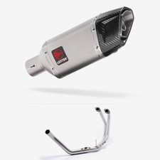 Lextek SP5 Matt Stainless Steel Exhaust System 200mm for Honda CB500 (93-03)